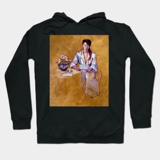 The Letter : oil painting on stretched canvas Hoodie